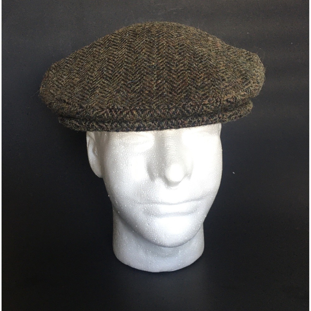 Glen Appin of Scotland 100% Wool Hat Harris Tweed Cabbie Golf Newsboy Cap SZ 2XL - Picture 2 of 16